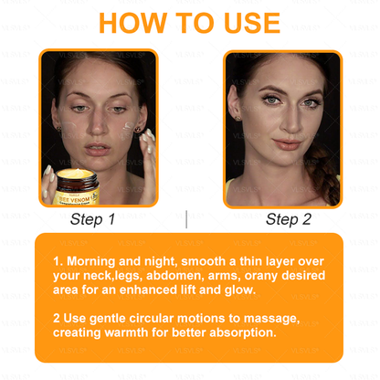 Made and Shipped from USA  ✨  𝑽𝑳𝑺𝑽𝑳𝑺® Bee Venom Comprehensive Cream  LAST DAY 80% OFF(Sagging Skin, Fine Lines, Loss of Firmness, Flat Bust, Drooping Hips, and More)