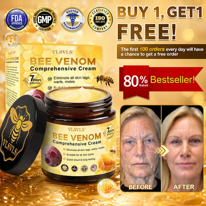 Made and Shipped from USA  🎉 𝑽𝑳𝑺𝑽𝑳𝑺® Bee Venom Comprehensive Cream  LAST DAY 80% OFF(Sagging Skin, Fine Lines, Loss of Firmness, Flat Bust, Drooping Hips, and More)