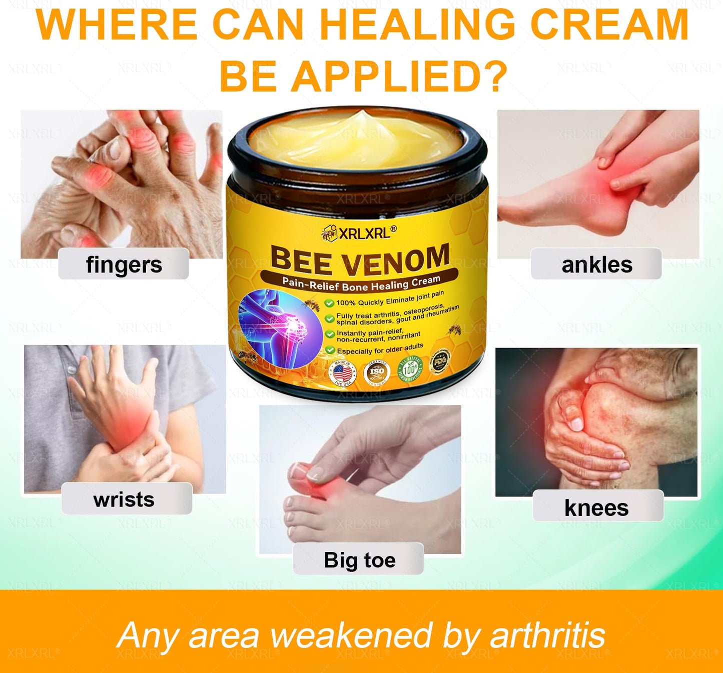 XRLXRL® Bee Venom Pain-Relief Bone Healing Cream (Specially for older adults)☘️
