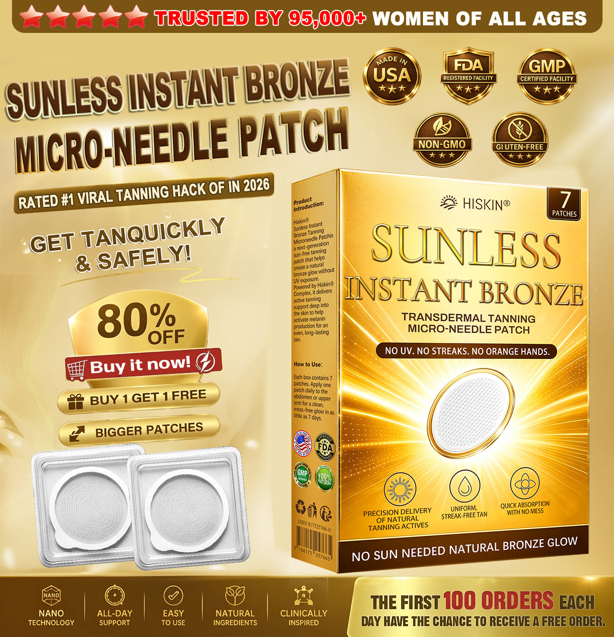 𝑶𝒇𝒇𝒊𝒄𝒊𝒂𝒍 𝑺𝒕𝒐𝒓𝒆 | 🌻 𝐇𝐢𝐬𝐤𝐢𝐧® 𝐒𝐮𝐧𝐥𝐞𝐬𝐬 𝐈𝐧𝐬𝐭𝐚𝐧𝐭 𝐁𝐫𝐨𝐧𝐳𝐞 𝐓𝐚𝐧𝐧𝐢𝐧𝐠 𝐌𝐢𝐜𝐫𝐨𝐧𝐞𝐞𝐝𝐥𝐞 𝐏𝐚𝐭𝐜𝐡 🇺🇸 (𝐉𝐮𝐬𝐭 𝐨𝐧𝐜𝐞 𝐚 𝐝𝐚𝐲) 𝐕𝐢𝐬𝐢𝐛𝐥𝐞 𝐁𝐫𝐨𝐧𝐳𝐞 𝐆𝐥𝐨𝐰 𝐢𝐧 𝟕 𝐃𝐚𝐲𝐬 ✅ 𝐍𝐨 𝐔𝐕, 𝐍𝐨 𝐎𝐫𝐚𝐧𝐠𝐞, 𝐍𝐨 𝐒𝐭𝐫𝐞𝐚𝐤𝐬, 𝐍𝐨 𝐃𝐇𝐀, 𝐍𝐨 𝐌𝐞𝐬𝐬.