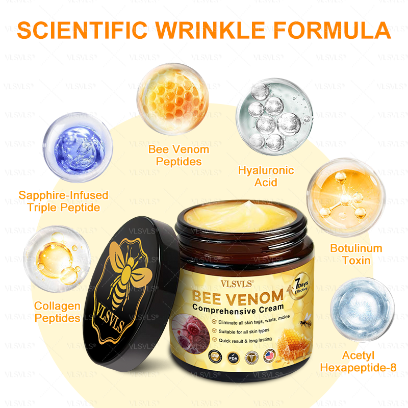 Made and Shipped from USA  ✨  𝑽𝑳𝑺𝑽𝑳𝑺® Bee Venom Comprehensive Cream  LAST DAY 80% OFF(Sagging Skin, Fine Lines, Loss of Firmness, Flat Bust, Drooping Hips, and More)