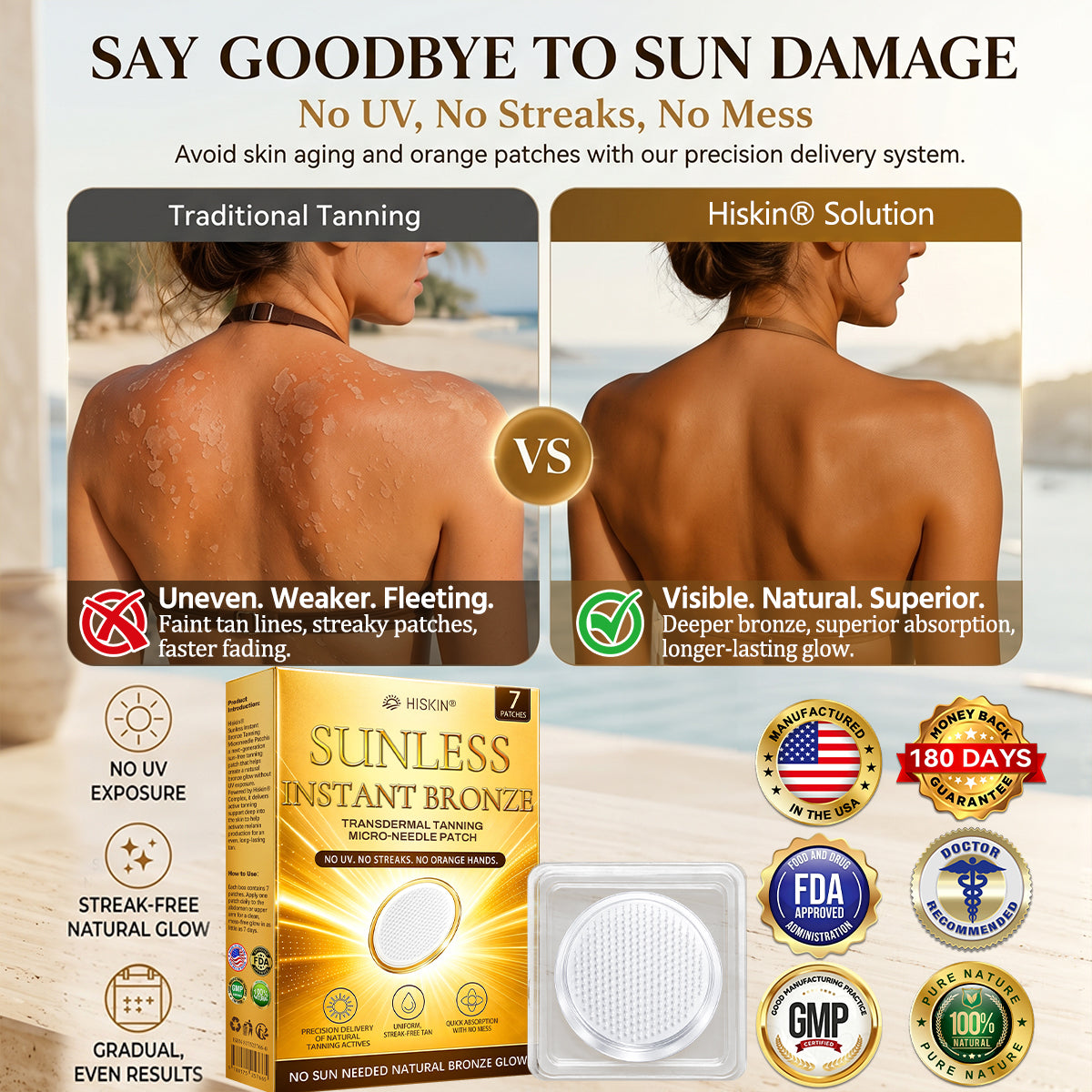 𝑶𝒇𝒇𝒊𝒄𝒊𝒂𝒍 𝑺𝒕𝒐𝒓𝒆 | 🌻 𝐇𝐢𝐬𝐤𝐢𝐧® 𝐒𝐮𝐧𝐥𝐞𝐬𝐬 𝐈𝐧𝐬𝐭𝐚𝐧𝐭 𝐁𝐫𝐨𝐧𝐳𝐞 𝐓𝐚𝐧𝐧𝐢𝐧𝐠 𝐌𝐢𝐜𝐫𝐨𝐧𝐞𝐞𝐝𝐥𝐞 𝐏𝐚𝐭𝐜𝐡 🇺🇸 (𝐉𝐮𝐬𝐭 𝐨𝐧𝐜𝐞 𝐚 𝐝𝐚𝐲) 𝐕𝐢𝐬𝐢𝐛𝐥𝐞 𝐁𝐫𝐨𝐧𝐳𝐞 𝐆𝐥𝐨𝐰 𝐢𝐧 𝟕 𝐃𝐚𝐲𝐬 ✅ 𝐍𝐨 𝐔𝐕, 𝐍𝐨 𝐎𝐫𝐚𝐧𝐠𝐞, 𝐍𝐨 𝐒𝐭𝐫𝐞𝐚𝐤𝐬, 𝐍𝐨 𝐃𝐇𝐀, 𝐍𝐨 𝐌𝐞𝐬𝐬.